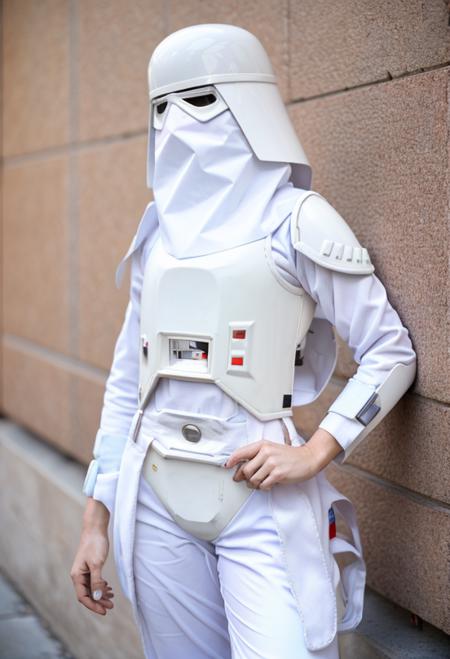 a woman in white (swsnwtrpr suit:1.3) in a pose<lora:SnowtrooperV10:0.8>,mask,googles.RAW photo, 8k uhd, dslr, soft lighting, high quality, film grain, higly detailed face,ultra detailed,masterpiece quality,Fujifilm XT3