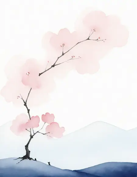 minimalist inkwash illustratious