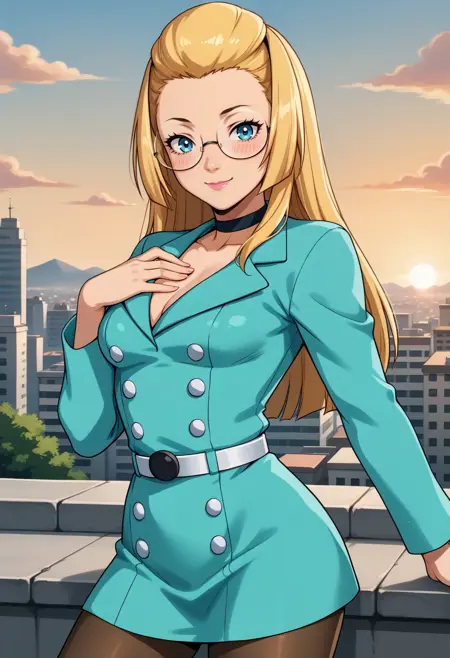 Silvia / Sexy Silvia (Viewtiful Joe) [Pony Diffusion]