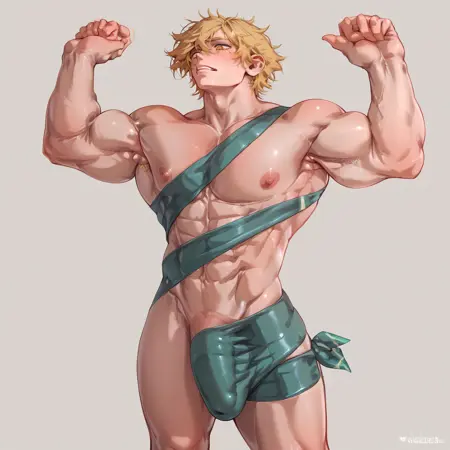 Naked Present Wrapped Male Meme
