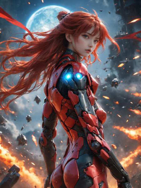 (dramatic, gritty, intense:1.4),masterpiece, best quality, 32k uhd, insane details, intricate details, hyperdetailed, hyper quality, high detail, ultra detailed, Masterpiece, super vista,
Epic CG masterpiece, Asuka Langley Soryu,hdr,dtm, full ha, charging forward battlefield, the burst meteor, the fierce battle of fighting with his life, 8K, ultra detailed graphic tension, dynamic poses, stunning colors, 3D rendering, surrealism, cinematic lighting effects, realism, 00 renderer, super realistic, full - body photos, super vista, super wide Angle, HD
1girl, (full body:1.7),
 <lora:XL~Q?-_Bpo:0.6>