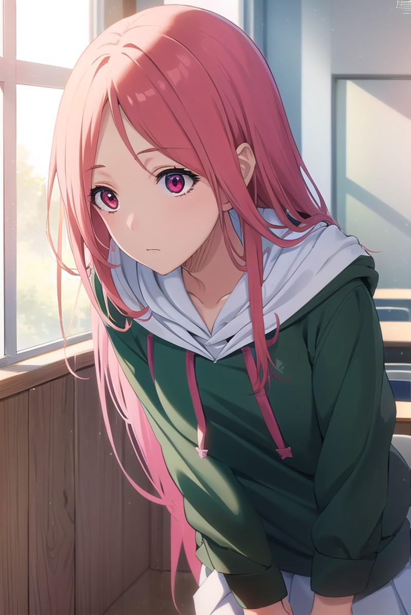 satsukimomoi, <lora:satsuki momoi-lora-nochekaiser:1>,
satsuki momoi, long hair, pink hair, (red eyes:1.3), (parted bangs:...
