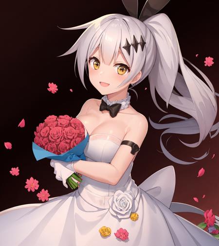 fiveseven, (fivesevenwedding:1), wedding, crowd, holding bouquet, smile
<lora:FiveSeven:.6> <lora:FiveSevenWedding_Costume:1>