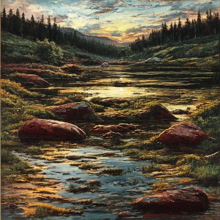 Ivan Shishkin artsyle midjourney V1
