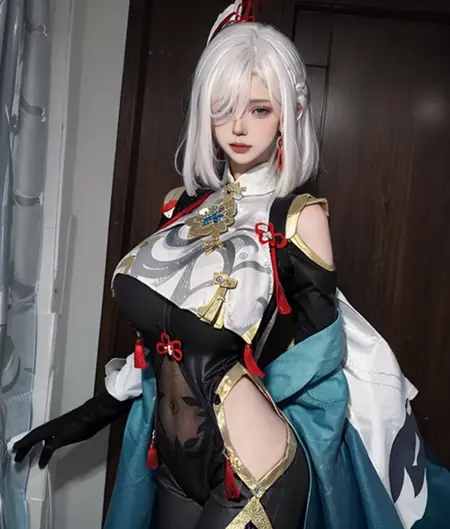 原神申鹤超写实COS丨shenhe genshin impact