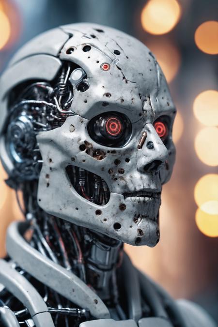 unholy cybernetic doctor, detailed  background, raw photo, hyperdetailed,bokeh,highly detailed
