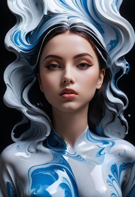 Masterpiece, best quality, 1girl, Liquid Marble