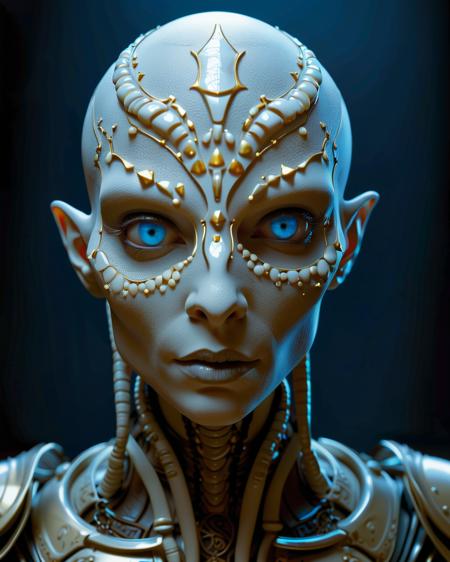 ((((masterpiece)), photographic)), professional detailed portrait, ultra high detail, sharp, insanely detailed, 



alien portrait, high fantasy, pale (ral-opal:1.5) whites, grays, marble texture, soft diffused lighting, elongated face, pronounced cheekbones, slender nose, narrow eyes, intricate skin texture, natural armor, draped garment, bead-like structures, solemnity, alien grace, ancient wisdom, Guillermo del Toro style, naturalistic alien form, absurdres, incredibly-absurdres, high-sharp, ultra-highres, Sharp, 4K,




<lora:ral-opal-sdxl:0.25>, 
<lora:xl_more_art-full_v1:0.3>, 
<lora:AetherPunkAIv2:0.5>, aetherpunkai,
<lora:WowifierXL-V2:0.7>, 
<lora:orangeblack:1.0>, 
<lora:ReaLora:0.7>, 
<lora:RMSDXL_Enhance:3>, 
<lora:RMSDXL_Photo:0.8>, 
<lora:psychedelicai-SDXL-V2-000008:1>, 
<lora:EnvyBetterHiresFixXL01:0:hr=1>,  
<lora:add-detail-xl:0.8>, 
<lora:DetailedEyes_V3:1.2>, 
<lora:PerfectEyesXL:1.0>,
<lora:mjv6:0.8>,





