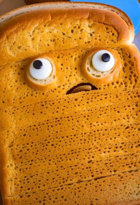 Angry load of bread with googly eyes,  Rage