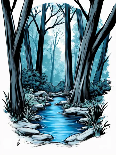 Azure Sketch Illustration