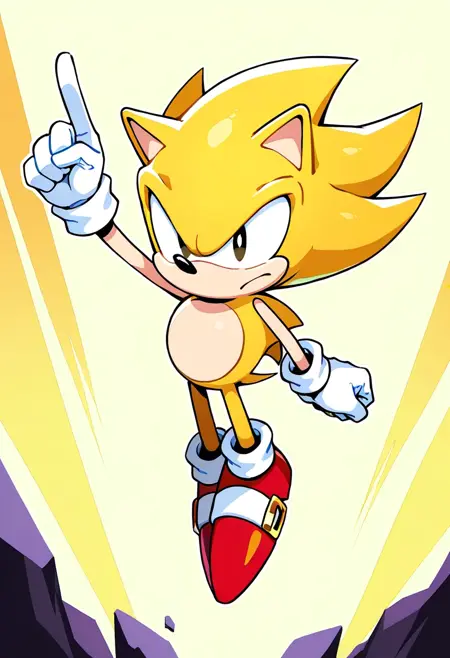 Classic Super Sonic (Sonic The Hedgehog)