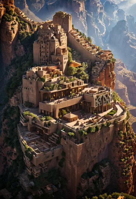 (The colonial city of the future, in the mist-filled Grand Canyon, on an unknown Earth-like planet, 2 moon on sky, Spaceship flight connects colonies, waterfulls:1.3), (Machu Picchu, a mountain settlement, incredibly spectacular:1.2), (Mario Botta:1.3), (avant-garde, future, reality, science fiction, photorealistic), (modern architecture:1.2), 
(Large Files, Ultra Realistic, 8K, 16k, FHD, HD, VFX, Perfect, Photography, composition, Architecture Sales Photography, Architecture Competition, Ultra High Resolution, Cinematography, High Resolution Image:1.1), (dramatic lighting, direct sunlight, ray tracing, clear shadow:1.2),  (real landscape:1.1), (blurred background:1.0), (urban background, more_details) ,
ac_neg1, great lighting, clear, hillscastel, extrusionbuilding, vertical