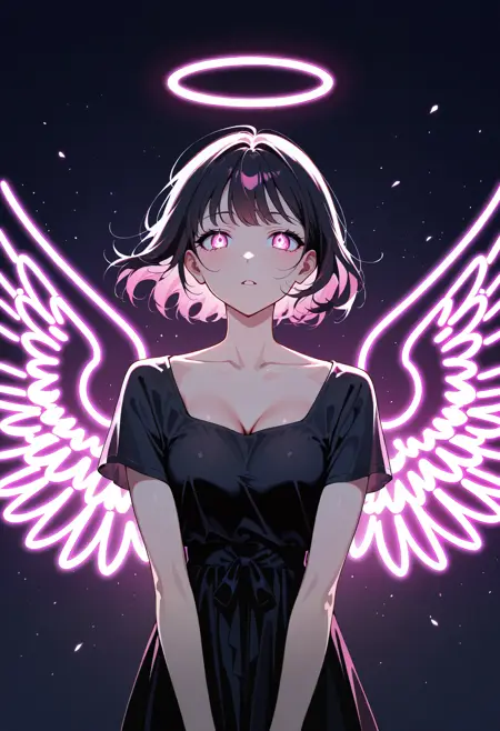 Neon Light Wings