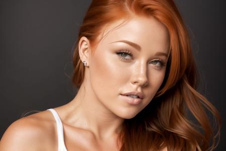 portrait of DEN_leanna_decker wearing a plain top in front of a plain black background, headshot, face focus,
gentle smile,
photorealistic, high detail, detailed,