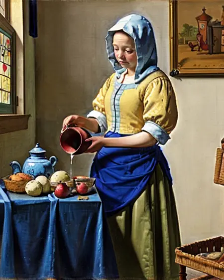 Johannes Vermeer style