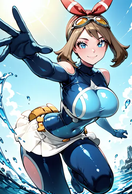 May: Aqua Admin | ハルカ x イズミ (Pokemon) (Citron OC) [Illustrious]