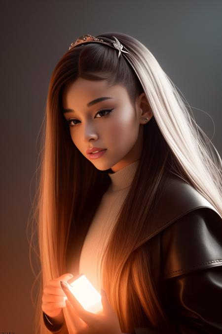 ariana-10000 as a proncess,  masterpiece, best quality, highest quality, cinematic lighting, (volumetric lighting), extremely detailed CG unity, tall high ponytail, focused, 8k wallpaper, 4k wallpaper, extremely detailed, ultra realistic, photorealistic, sharp focus, absurdres, (HDR:1.2), (high contrast), photograph, detailed and intricate, instagram, portrait, highly detailed, digital painting, artstation, concept art, smooth, sharp focus, illustration, cinematic lighting, Style-Princess,