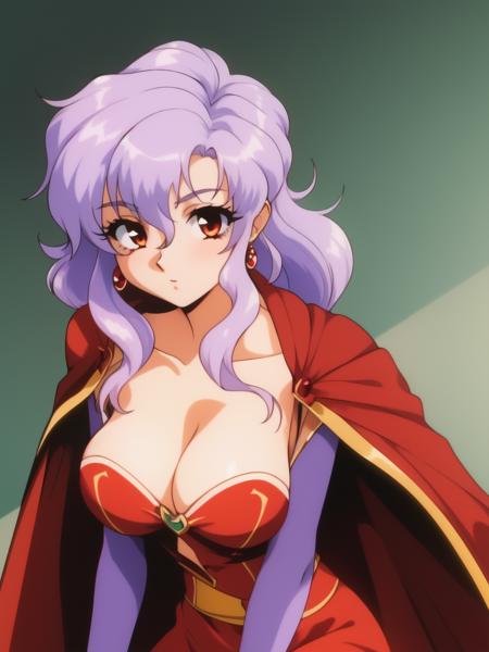 Sherry, 1girl, soro, long hair, purple hair, green eyes, large breasts, hair between eyes Sherry, 1girl, soro, long hair, purple hair, green eyes, large breasts, hair between eyes  1990s \(style\), anime, retro artstyle,