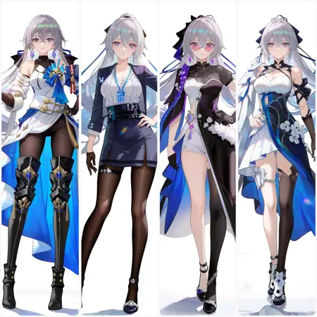 ( Noob | Pony | A3 ) SDXL Lora-布洛妮娅(大鸭鸭)-Bronya (adult)-MIHOYO Collection 米家全家桶系列