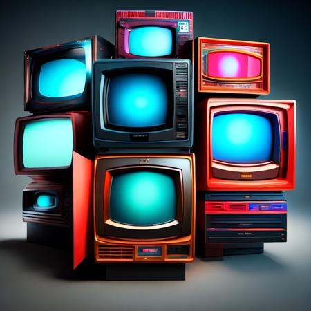 (tvcity:1) a bunch of televisions that are in the dark <lora:djzTVcityV21_LoraBooth:1>