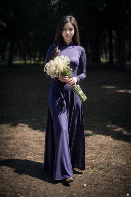 1girl, aodai red, photo art, (flower:1.2),<lora:aodai_SD_chiasedamme_v02:0.6>, a stunning photo with beautiful saturation, ultra high res,(realistic:1.4)),deep shadow,(best quality, masterpiece), pale skin, dimly lit, shade, flustered, blush, highly detailed, skinny, BREAK depth of field, film grain, wrinkled skin, looking at viewer, knee, warm smile, (full body:1.2), masterpiece,ultra realistic,32k,extremely detailed CG unity 8k wallpaper, best quality