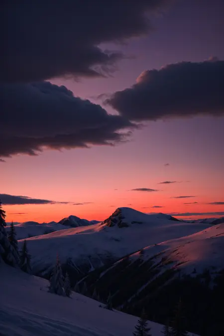Alpenglow [SKY/COLOURFUL/CLOUDS/SNOW]