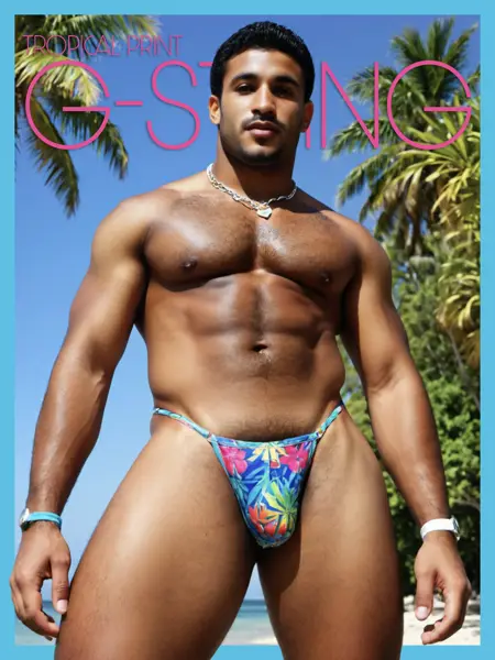 Men's Tropical Flowers G-strings