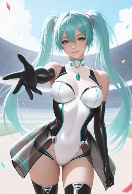 [IllustriousXL v0.1] Racing Miku (2011) | Vocaloid