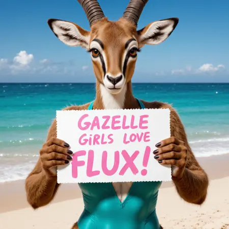 Gazelle Anthro Helper (for Flux)