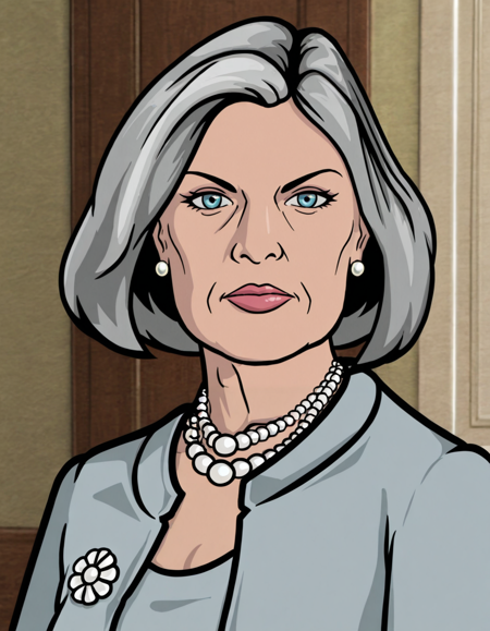 Malory Archer (Archer) commission Illustrious