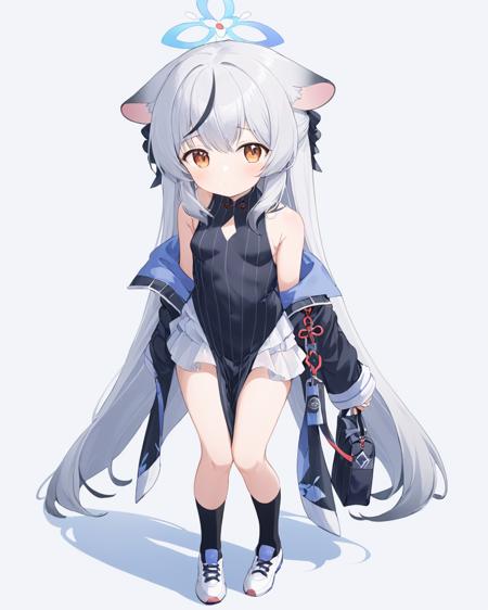 kokona \(blue archive\),1girl, solo, full_body, halo, bag, white_background, simple_background, shoes, jacket, looking_at_viewer, black_dress, blush, vertical-striped_dress, small_breasts, sleeveless, pout, off_shoulder, black_socks
<lora:kokona_(blue_archive)_image1689_2023-11-28-000014:1>halo. gorgeous,key visual, vibrant, studio anime,award-winning, professional, highly detailed,high budget, cinemascope