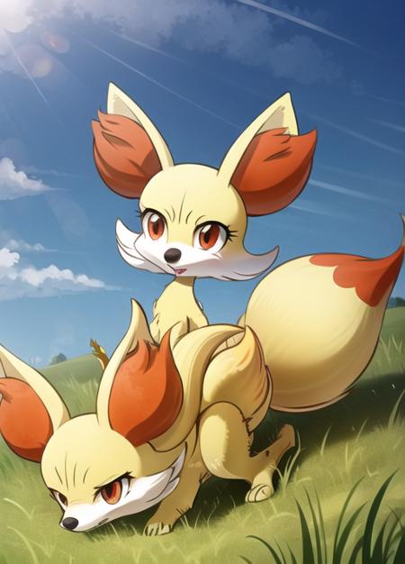 <lora:Fennekin-08:1>,fennekin,grass