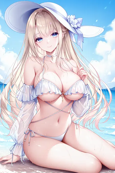 [cosplay]Yorktown II bikini suit (Azur Lane)/约克城号II 比基尼（碧蓝航线）