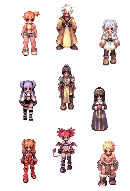 Ragnarok Online Sprite - Pixel Art - Style IllustriousXL - Noob LORA