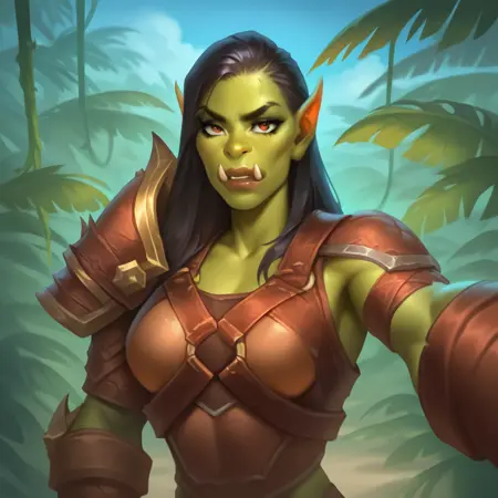 Warcraft/Hearthstone Orc women Style