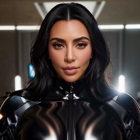 <lora:Kimk:0.7> kimk a woman, cyber suit, portrait