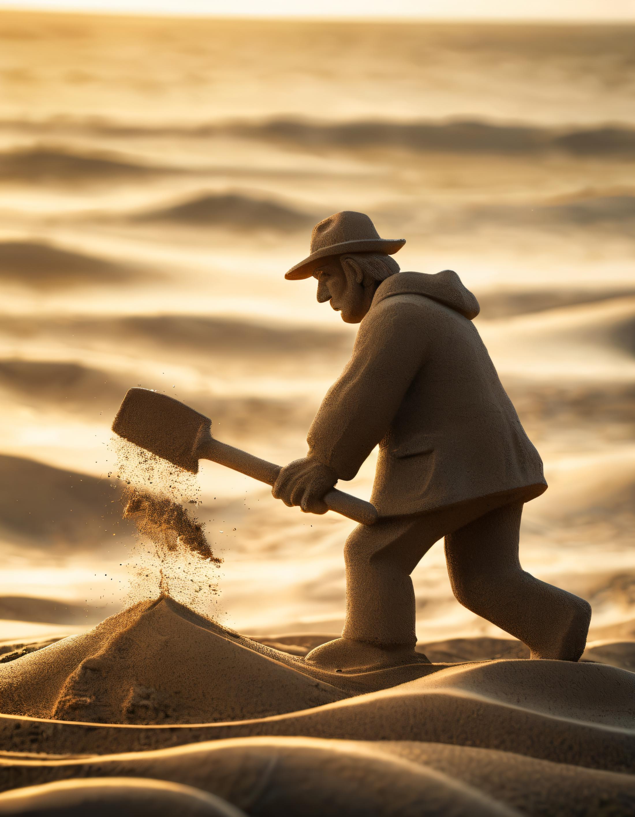 XL Realistic sand sculpture art style image by Standspurfahrer