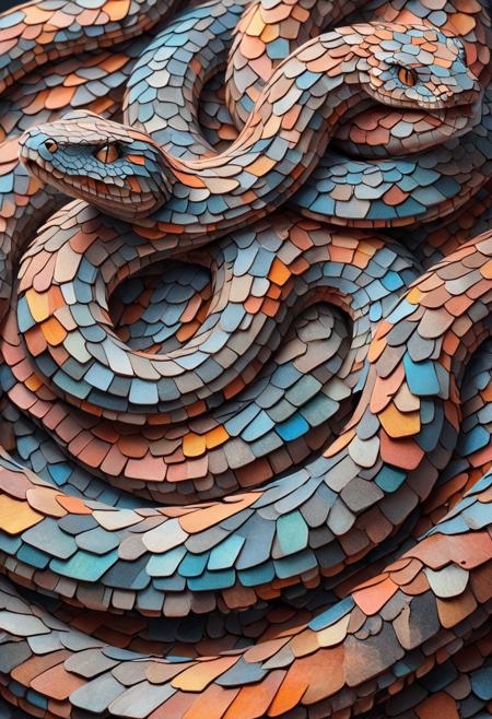 masterpiece, best quality, ultra detailed, mad-shingles, 
snake, snake leather made of shingle, 
no human, 
simple background, aura, vivid, bright colors,