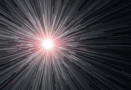 High speed grey and silver laser beam  with shockwaves ricocheting off invisible silver forcefield. Chrome shockwave circles radiate from impact point