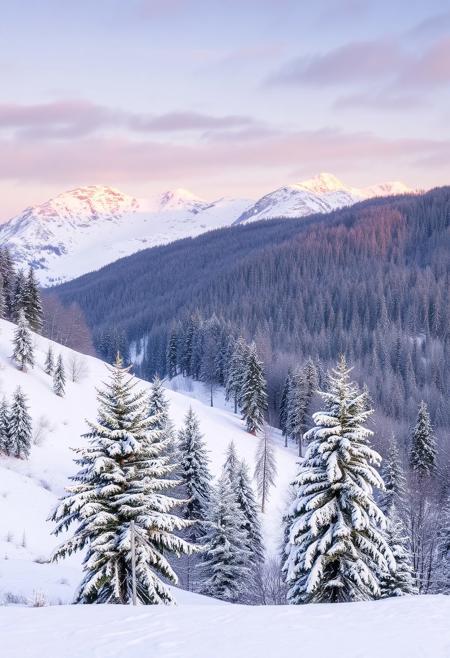 Beautiful winter landscape.