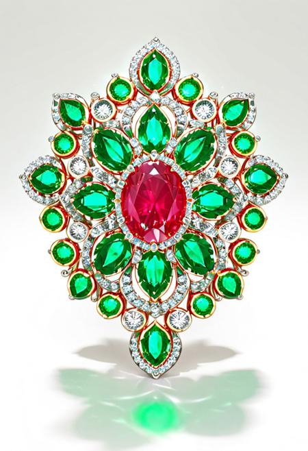 (ruby gem center ,(emerald gems at sides:1.7):1.3) shaped like leafs ,plant like jewel, geometric, reflective light, clean, smooth,  horizon clean spiral background ,light sparks, glass shiny, sparkle, symmetrical, glowing
kaleidoscopic, reflective light, smooth, 
,light sparks, glass, 
aesthetic, masterpiece, beautiful, elegant, award winning, absurdres, hdr, best quality, hyper detailed, 
shiny, sparkle, symmetrical