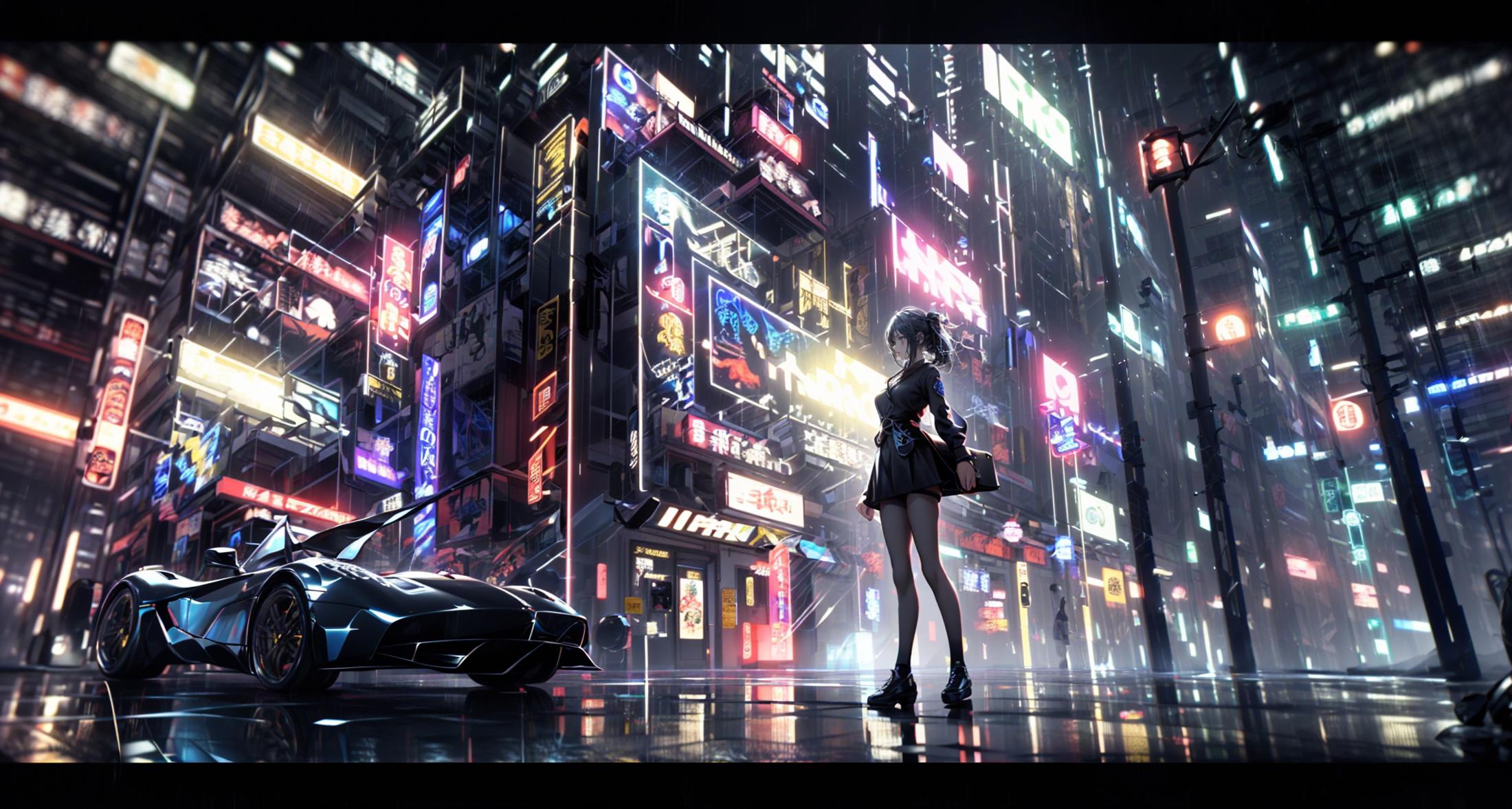 赛博世界/Cyberworld/赛博朋克场景 Lora image by XRYCJ