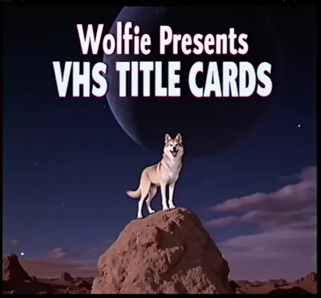 Wolfie's VHS Title Cards FLUX (CONCEPT)
