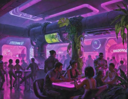 <lora:syme:0.6>syme, plant, bar, people, cyberpunk