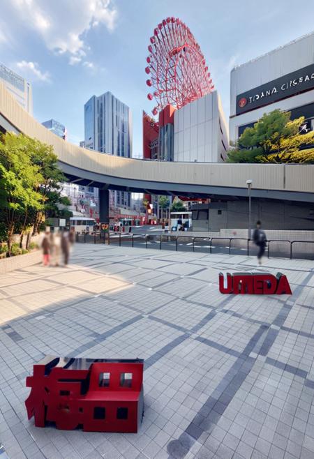 阪急梅田駅 梅田サン広場 梅田イス SDXL SDXL_V1