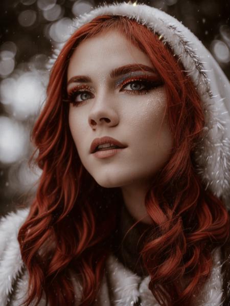 photography portrait of a woman wearing winter outift, professional photography, ultra detailed eyes,
 <lora:InopiaxV1:1>