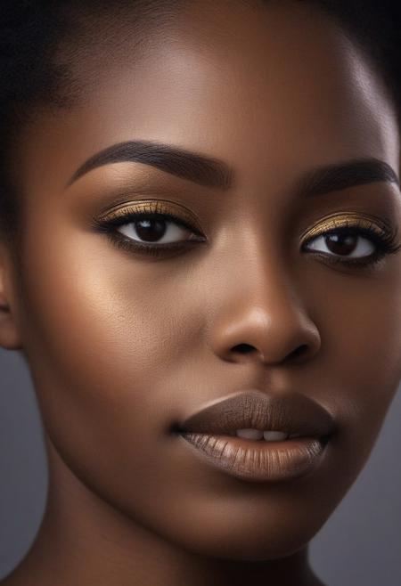 Ultra realistic portrait, high-contrast palette, timeless feeling, cinematic quality, modern art photograph, beautiful african female actress, adult face, detailed, stunning, Aesthetically Pleasing