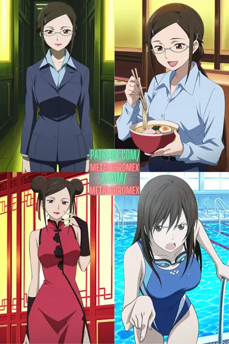 Misaki Kirihara (Darker Than Black) - All Outfits! - Commission!