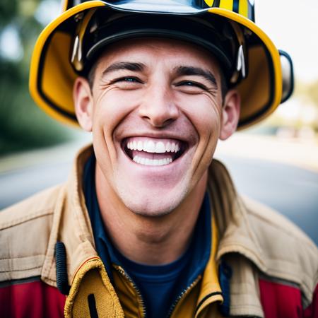 Portrait512 a Grin512  Man  Firefighter