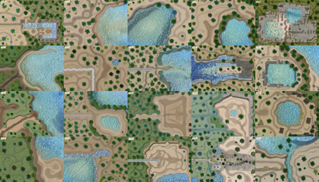 a map of a tropical island with a pool, <lora:Wild2-10:0.85>